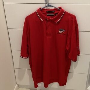 Porsche Scarlet Polo with Embroidered Logo